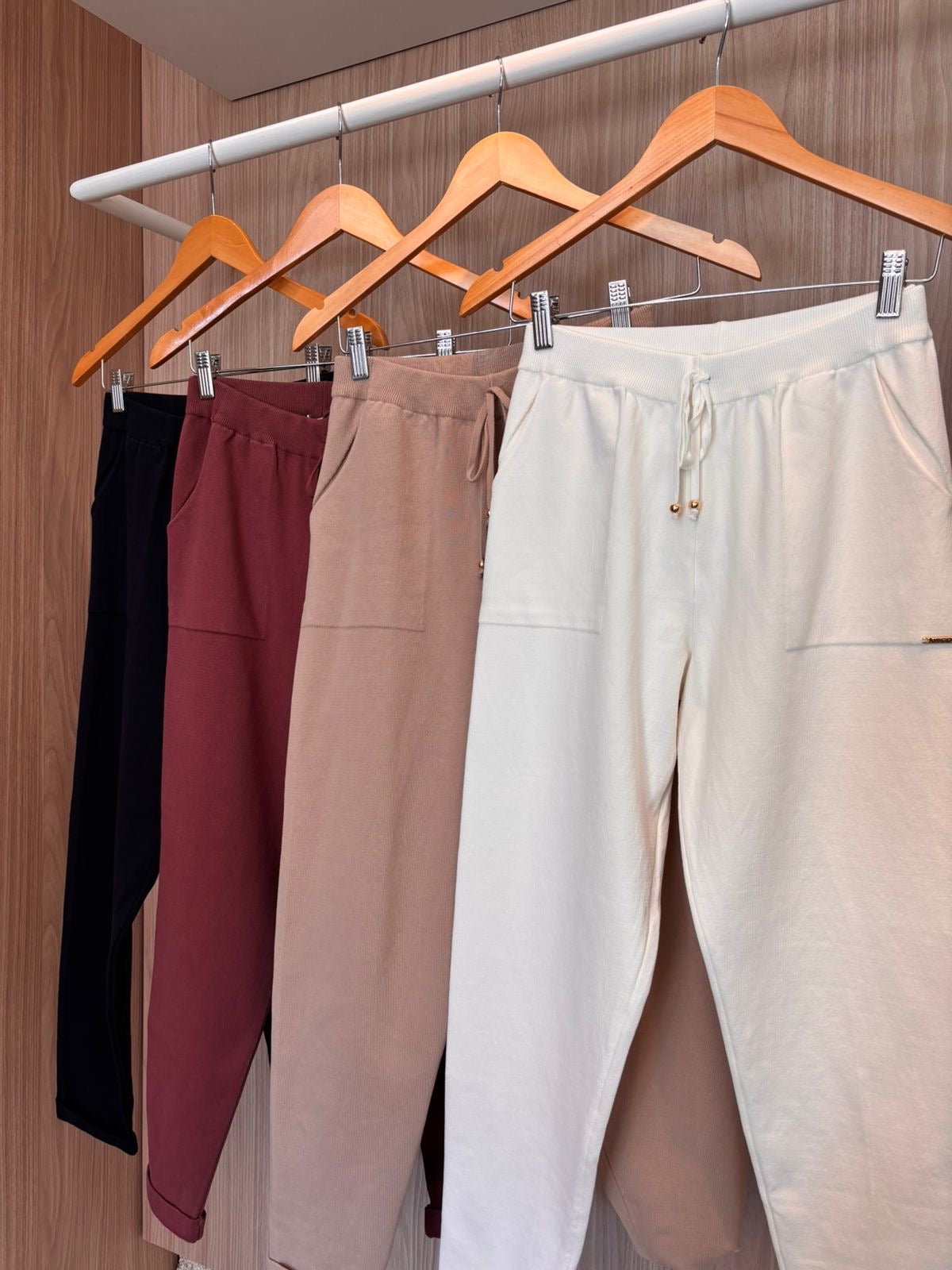 Calça Tricô Ambicione Barra Italiana - cores