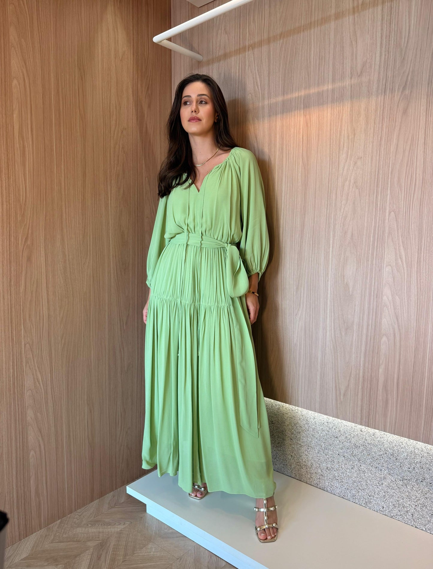 Vestido Mint c/faixa