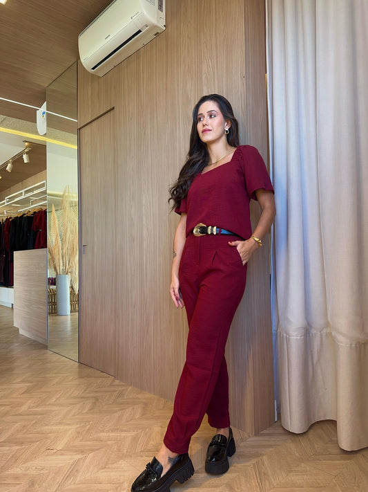 Calça Merlot