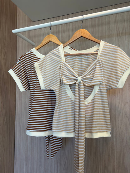 Blusa Listrada Laço - cores