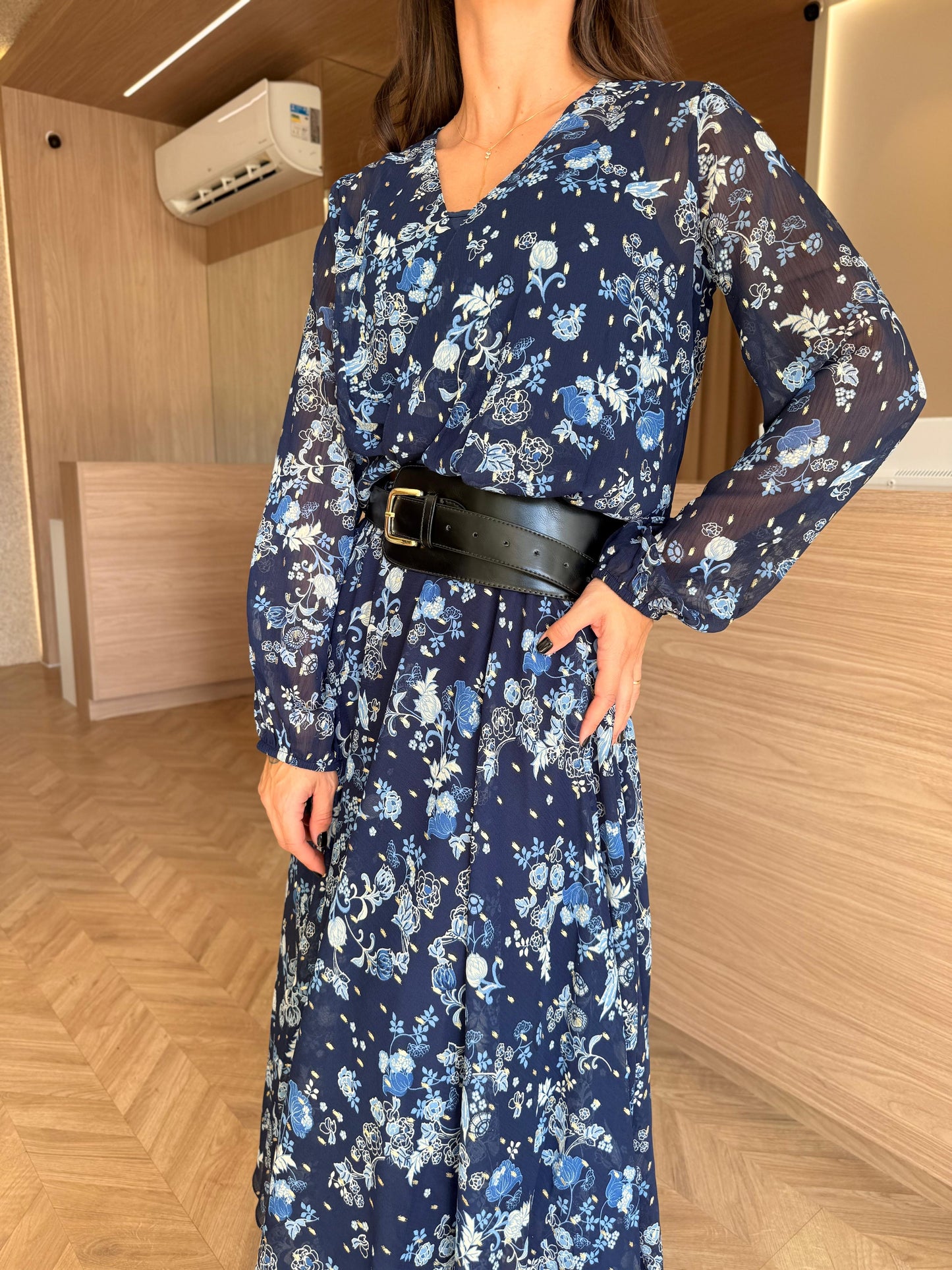 Blusa Estampada Eva - marinho