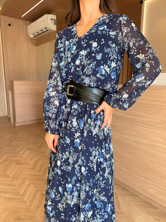 Blusa Estampada Eva - marinho