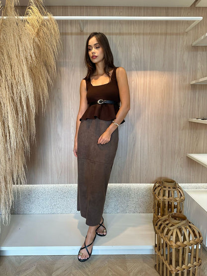 Saia Suede Lisa - cores