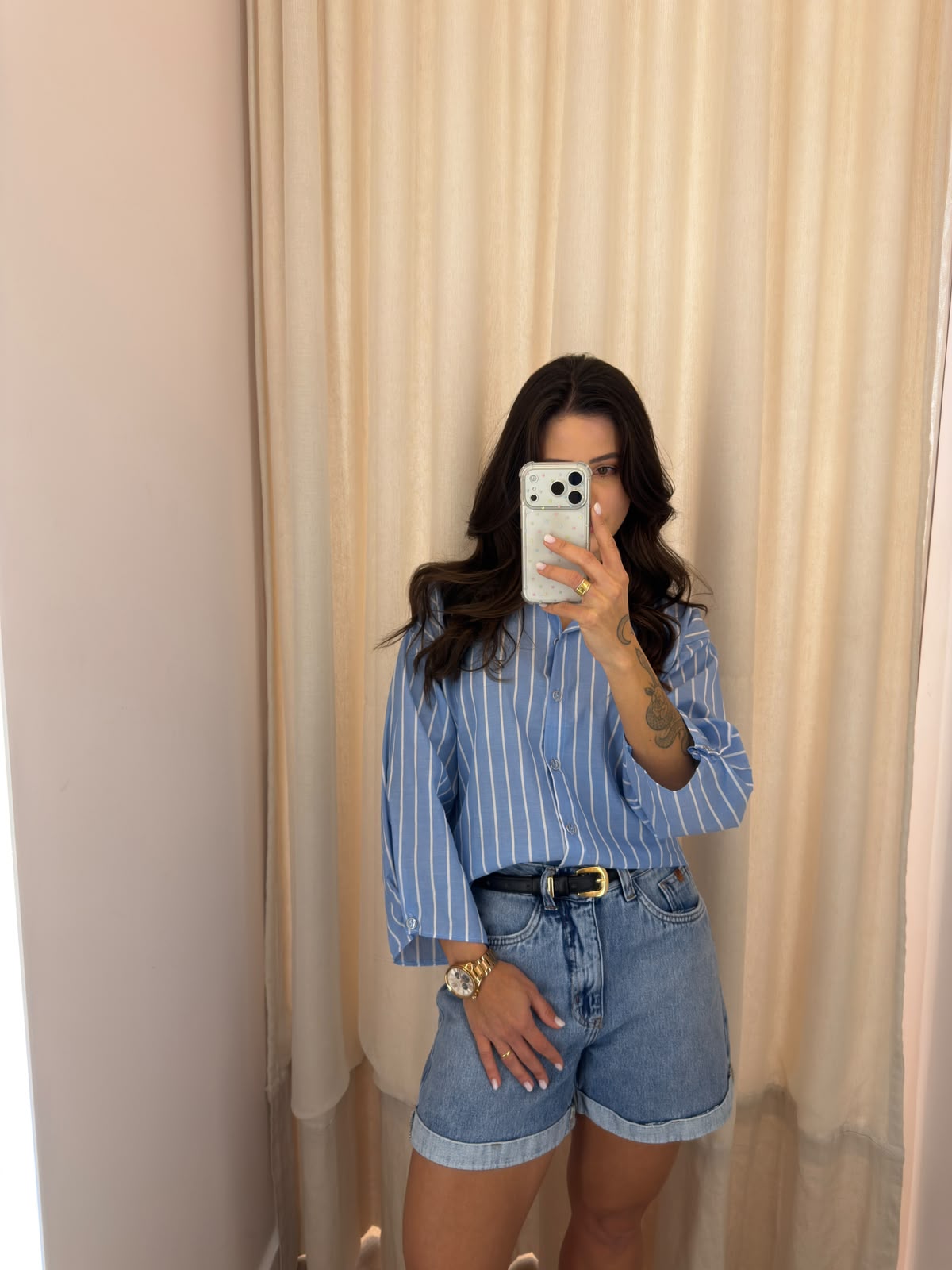 Camisa Listrada Blue Jeans