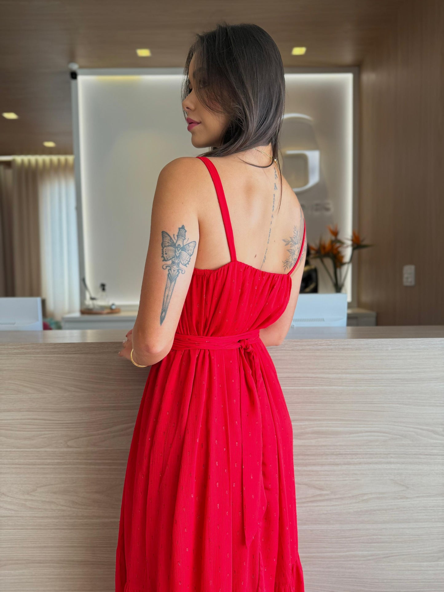 Vestido Vermelho Cherrie