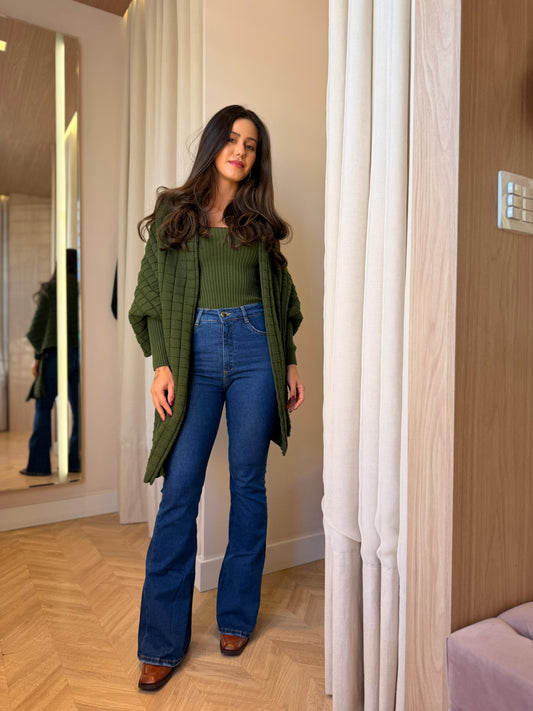 Calça Jeans Boot Cut Média