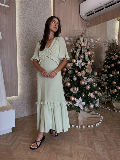 Vestido Babados Natal - cores