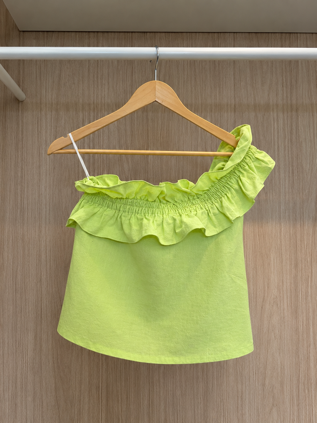 Blusa Um Ombro Bella - Verde Lima